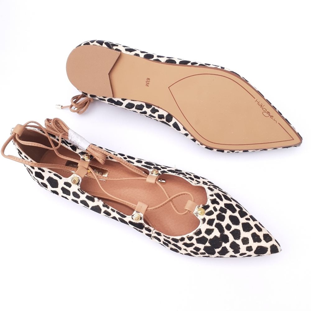 🆕️Halogen “Haowen-p” spotted calf hair flats